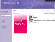 Tablet Screenshot of francais-langue-10.wikispaces.com