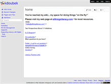 Tablet Screenshot of kdoubek.wikispaces.com