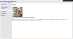 Desktop Screenshot of languagearts7-8.wikispaces.com