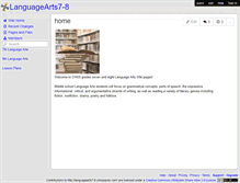 Tablet Screenshot of languagearts7-8.wikispaces.com