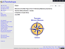 Tablet Screenshot of ictworkshops.wikispaces.com
