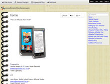 Tablet Screenshot of ereadersintheclassroom.wikispaces.com