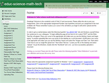Tablet Screenshot of educ-science-math-tech.wikispaces.com
