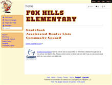 Tablet Screenshot of foxhills.wikispaces.com