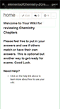 Mobile Screenshot of elementsofchemistry-2credit.wikispaces.com