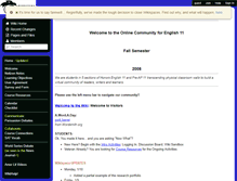 Tablet Screenshot of cavsenglish11fall08.wikispaces.com