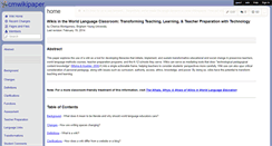 Desktop Screenshot of cmwikipaper.wikispaces.com