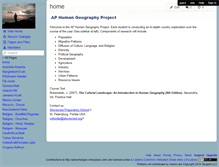 Tablet Screenshot of aphumangeo.wikispaces.com