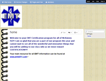 Tablet Screenshot of emt-mckinneyisd.wikispaces.com