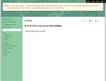 Tablet Screenshot of la-vida-animal.wikispaces.com