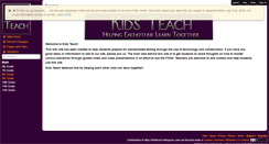 Desktop Screenshot of kidsteach.wikispaces.com