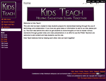 Tablet Screenshot of kidsteach.wikispaces.com