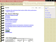 Tablet Screenshot of hansensinenglish.wikispaces.com