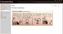 Desktop Screenshot of bowersarthistory.wikispaces.com