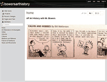 Tablet Screenshot of bowersarthistory.wikispaces.com