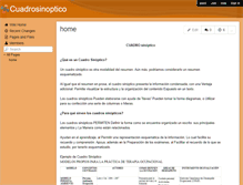 Tablet Screenshot of cuadrosinoptico.wikispaces.com