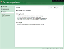 Tablet Screenshot of esquemasgraficos.wikispaces.com