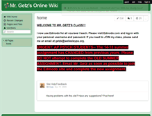 Tablet Screenshot of getzhistory.wikispaces.com