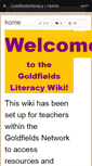 Mobile Screenshot of goldfieldsliteracy.wikispaces.com