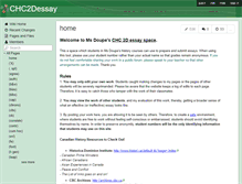 Tablet Screenshot of chc2dessay.wikispaces.com