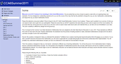 Desktop Screenshot of cca6summer2011.wikispaces.com