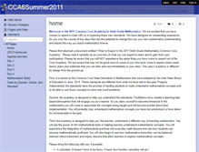Tablet Screenshot of cca6summer2011.wikispaces.com