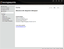 Tablet Screenshot of kevingiaquinto.wikispaces.com