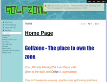 Tablet Screenshot of golfzone.wikispaces.com