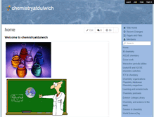 Tablet Screenshot of chemistryatdulwich.wikispaces.com