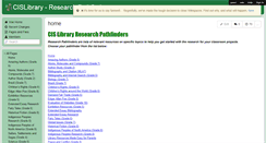 Desktop Screenshot of cislibrary.wikispaces.com