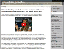 Tablet Screenshot of knowledge-innovation.wikispaces.com