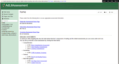 Desktop Screenshot of adlitassessment.wikispaces.com