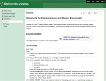 Tablet Screenshot of finlitandsuccess.wikispaces.com