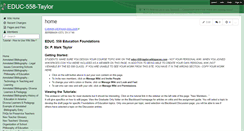 Desktop Screenshot of educ-558-taylor.wikispaces.com