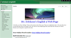 Desktop Screenshot of erickson-english9.wikispaces.com
