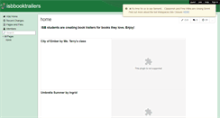 Desktop Screenshot of isbbooktrailers.wikispaces.com