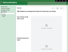Tablet Screenshot of isbbooktrailers.wikispaces.com