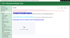 Desktop Screenshot of 2011-bluebonnet-book-club.wikispaces.com