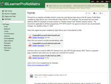 Tablet Screenshot of iblearnerprofilematrix.wikispaces.com