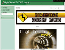 Tablet Screenshot of hightechcscopeverbs.wikispaces.com