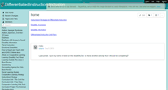 Desktop Screenshot of differentiatedinstruction-inclusion.wikispaces.com