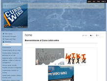 Tablet Screenshot of cursosobrewikis.wikispaces.com