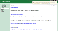 Desktop Screenshot of gasproperties.wikispaces.com