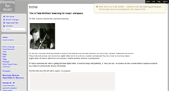 Desktop Screenshot of elearningformusic.wikispaces.com