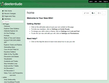 Tablet Screenshot of deeterdude.wikispaces.com