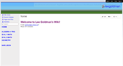 Desktop Screenshot of leegoldman.wikispaces.com