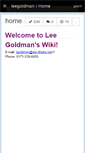 Mobile Screenshot of leegoldman.wikispaces.com