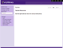 Tablet Screenshot of el-jhlibrary.wikispaces.com