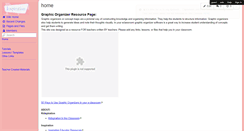 Desktop Screenshot of graphicorganizers.wikispaces.com