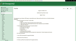 Desktop Screenshot of 2010weapons2.wikispaces.com